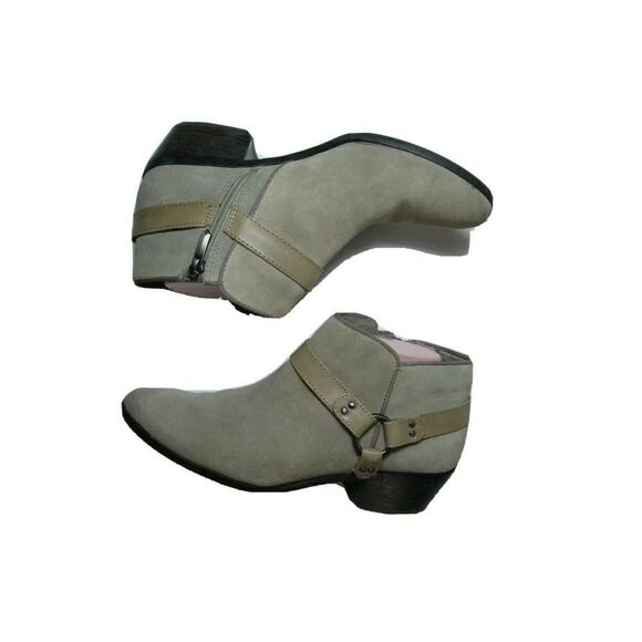 Sam Edelman Size 8.5 Taupe Harness Ankle Booties - Picture 7 of 12